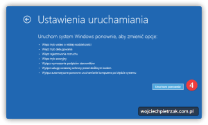 Uruchom ponownie w trybie awaryjnym