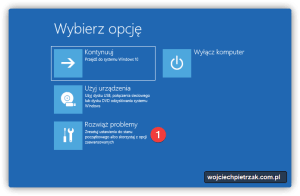 Środowisko odzyskiwania Windows 10 - WinRe